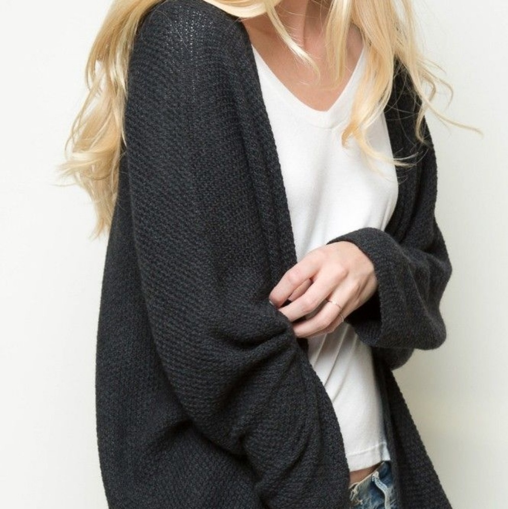 Brandy Melville charcoal grey cardigan